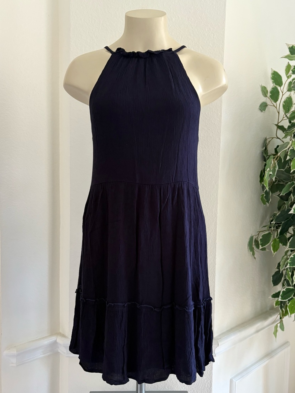 Navy Halter Sundress